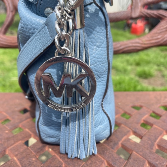 Michael Kors Leather Megan Crossbody Bag With Bag Charms - Picture 3 of 7